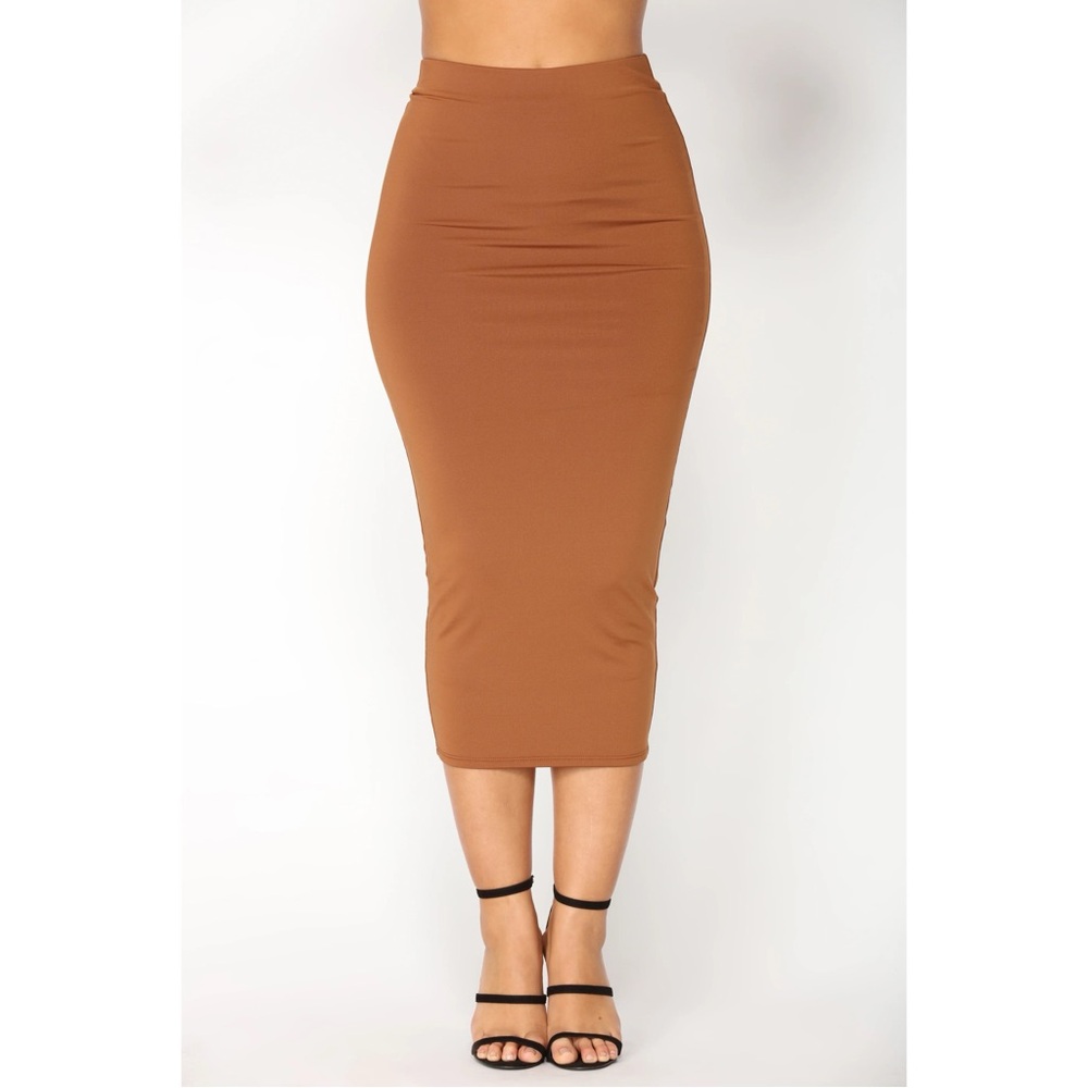 Brown Pencil Skirt